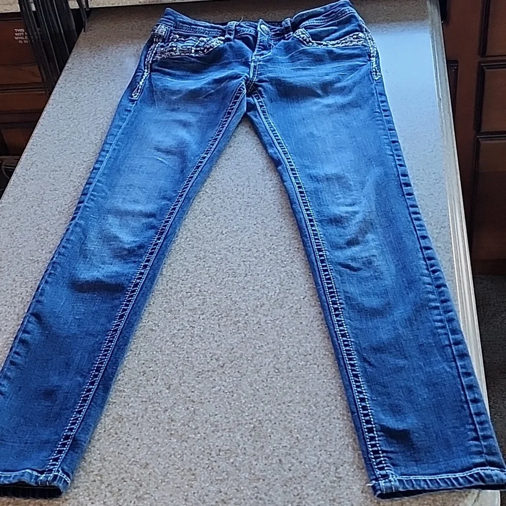 Grace In LA Skinny Ankle Jeans, Size  27 - Picture 11 of 14